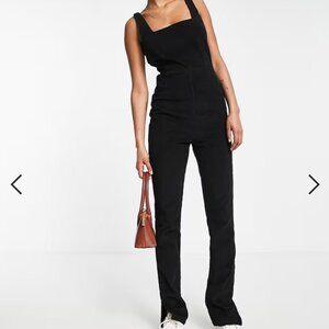 ASOS Tall Black Cord Jumpsuit